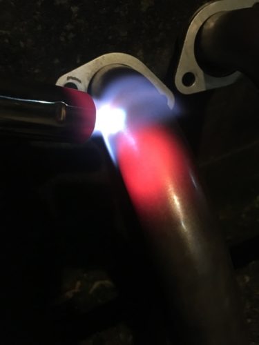 ステンレスマフラーの焼けをサンポールで落としてみた【XJR1300】