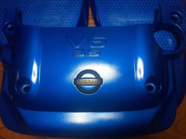 エンジンカバーをスバルブルーで自家塗装しました【フェアレディZ】