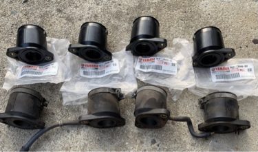 インシュレーターがヒビだらけなので交換しました【XJR1300/RP03J】